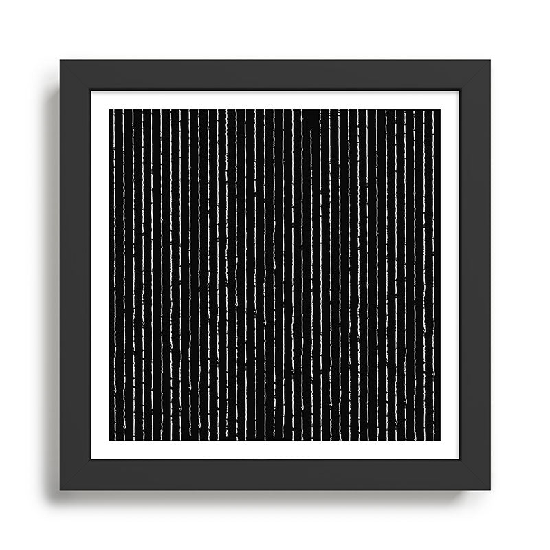 Lines II (Black) Framed Art Print Gallery Image 1