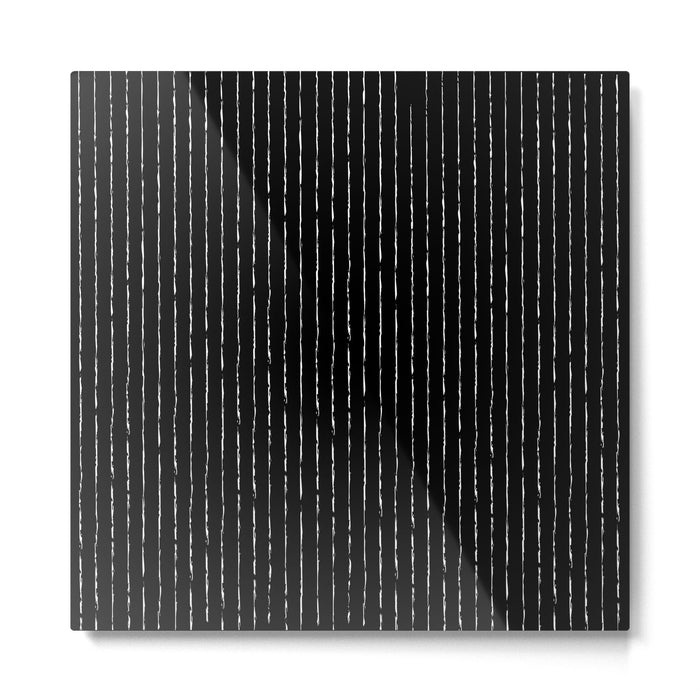 Lines II (Black) Metal Print Gallery Image 1