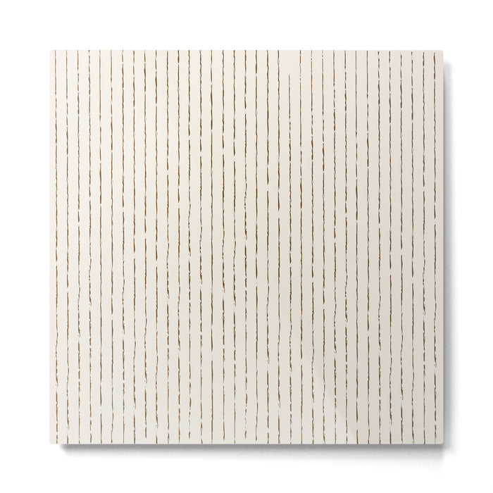 Lines II (Cream Chocolate) Metal Print Gallery Image 1