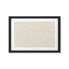 Lines II (Cream Chocolate) Framed Art Print Gallery Image 3