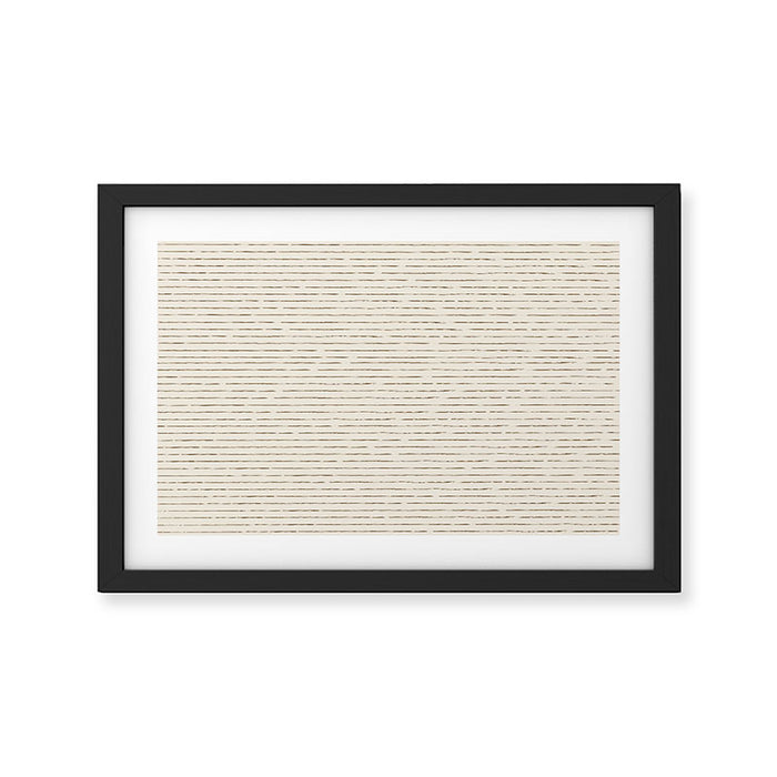 Lines II (Cream Chocolate) Framed Art Print Gallery Image 1