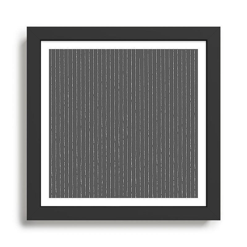 Lines II (Dark Gray) Framed Art Print Gallery Image 1
