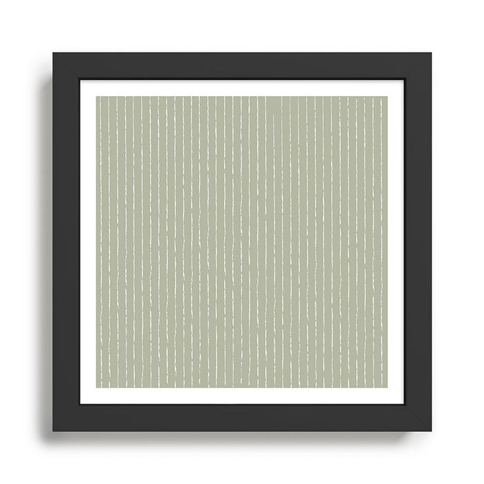 Lines II (Linen Sage) Framed Art Print Gallery Image 1