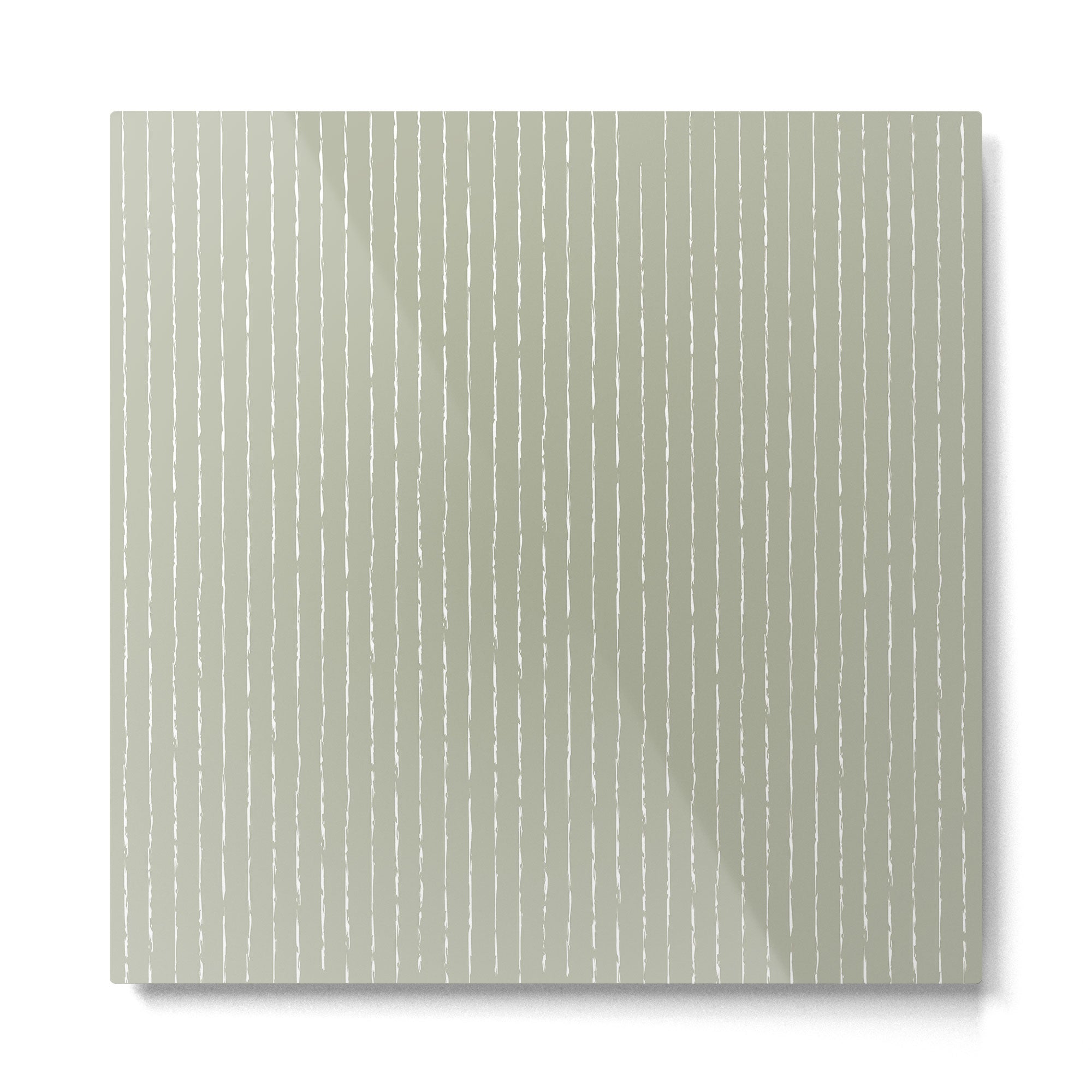 Lines II (Linen Sage) Metal Print Gallery Image 2