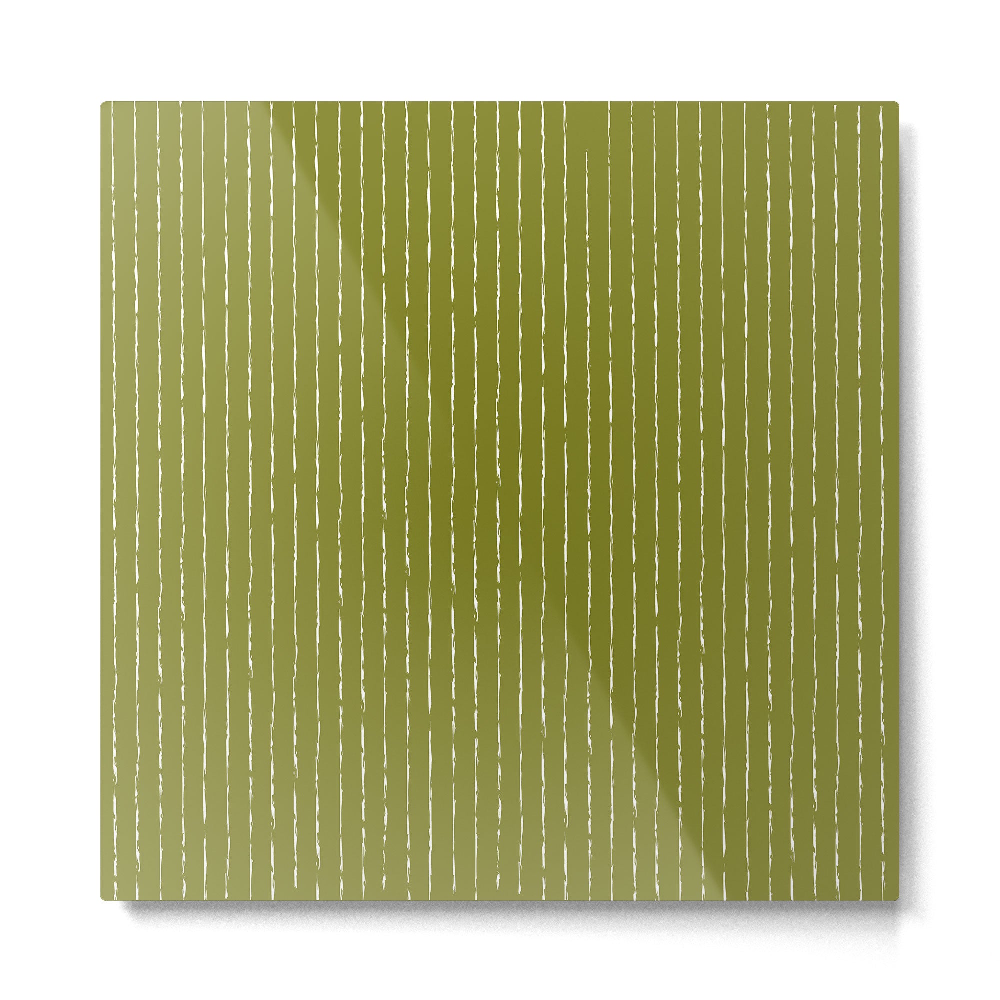 Lines II (Matcha Green) Metal Print Gallery Image 2