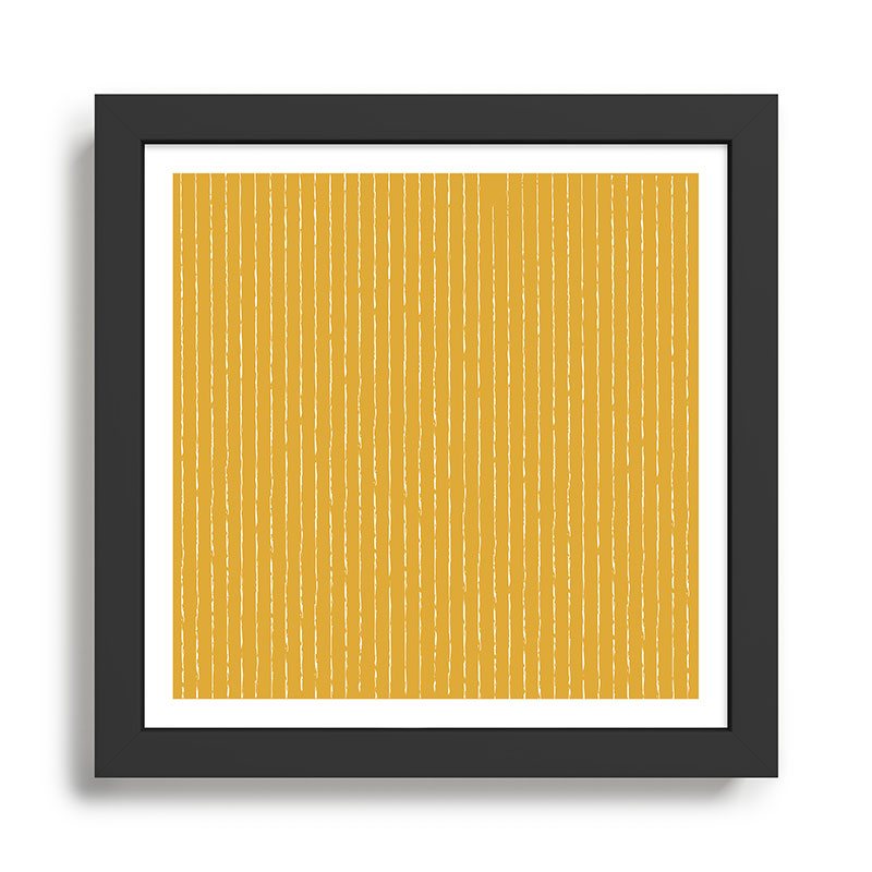 Lines II (Mustard Yellow) Framed Art Print Gallery Image 1