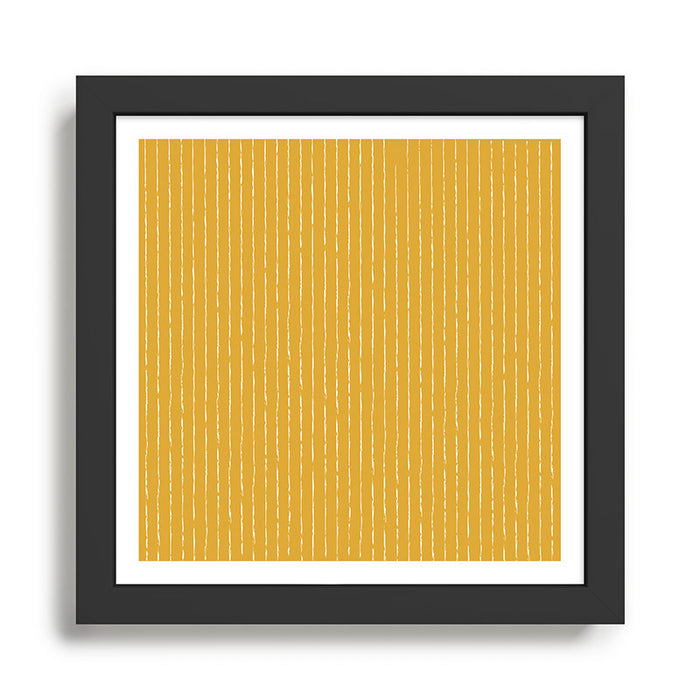 Lines II (Mustard Yellow) Framed Art Print Gallery Image 1