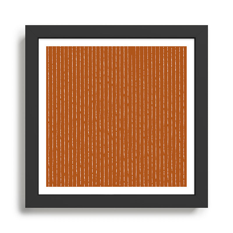Lines II (Rust) Framed Art Print Gallery Image 1