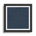 Lines III (Annapolis Blue) Framed Art Print Gallery Image 1