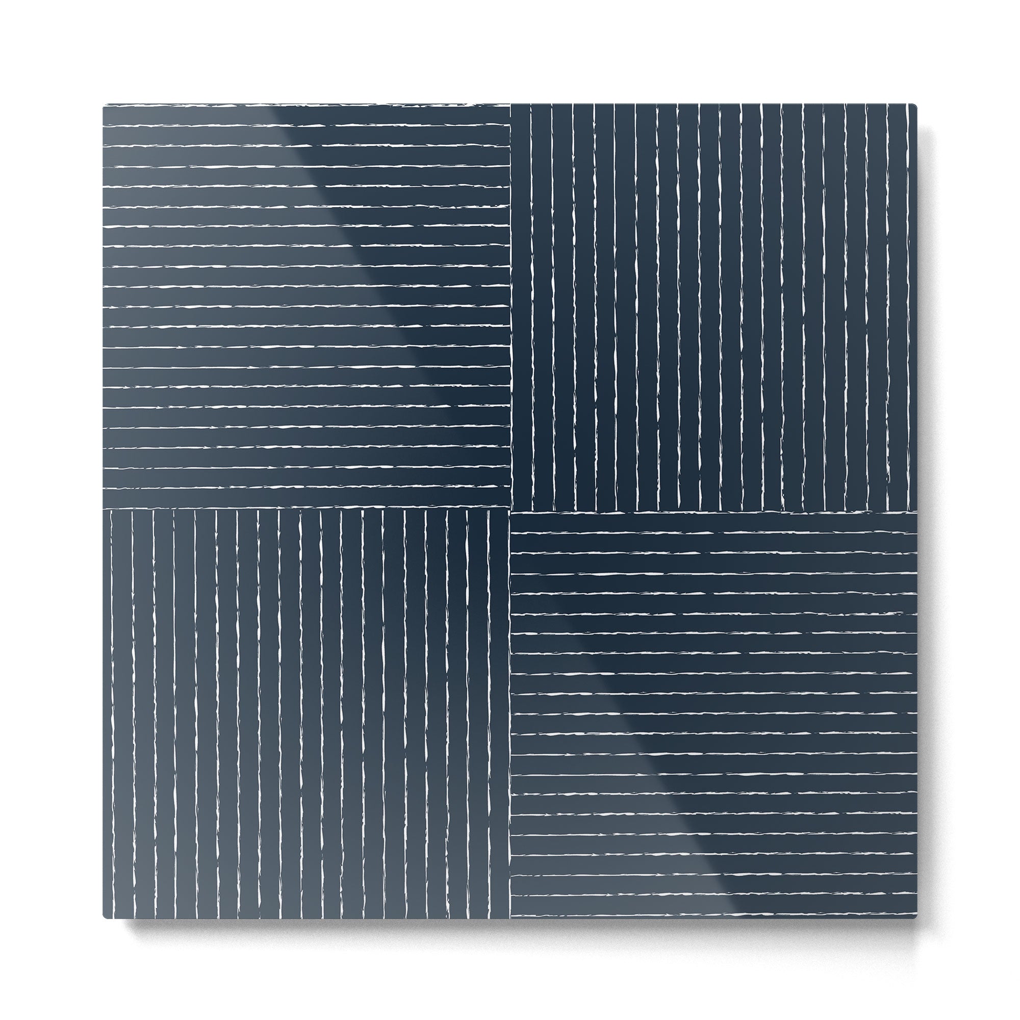 Lines III (Annapolis Blue) Metal Print Gallery Image 2