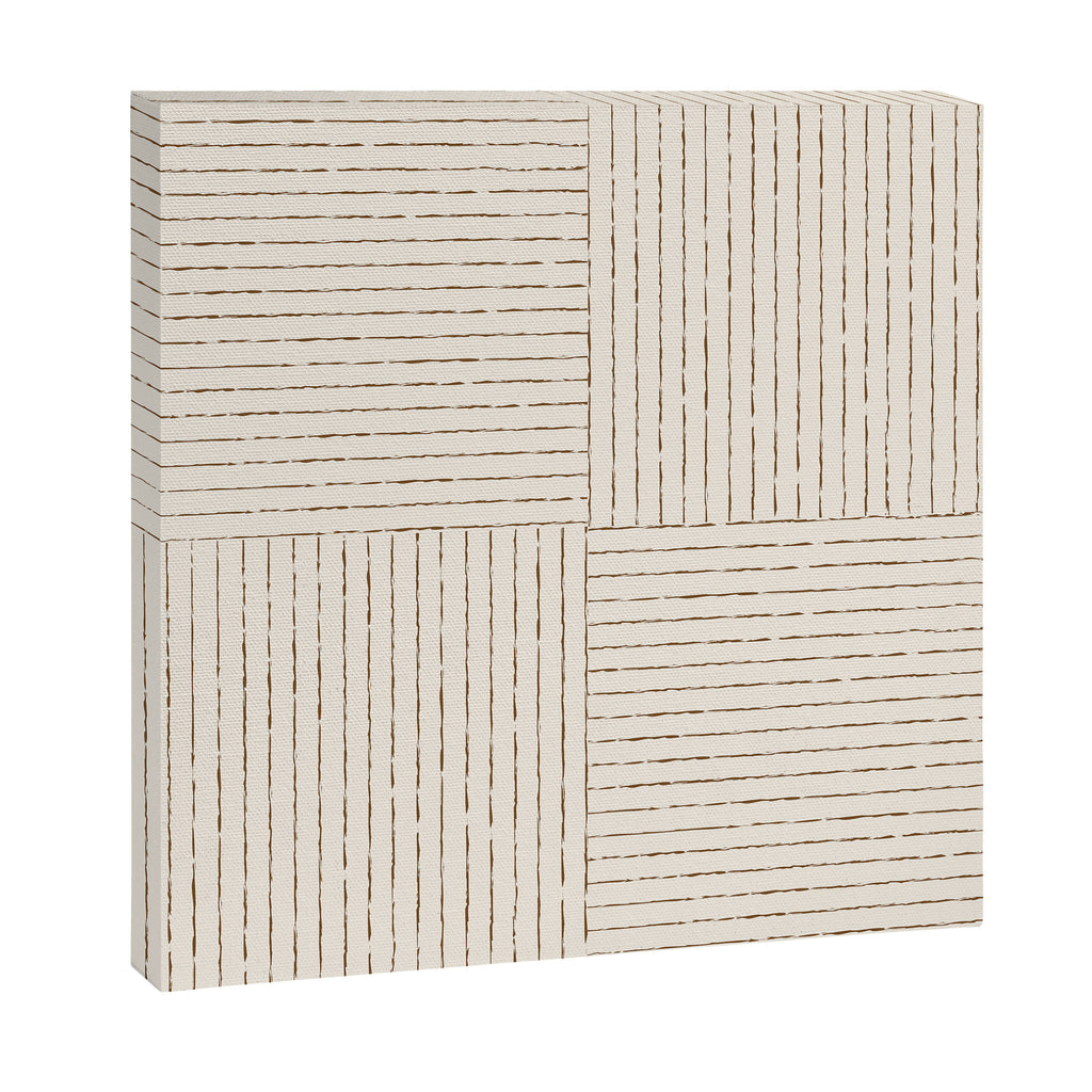 Lines III (Cream) Canvas Print Gallery Image 3