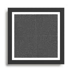 Lines III (Dark Gray) Framed Art Print Gallery Image 1