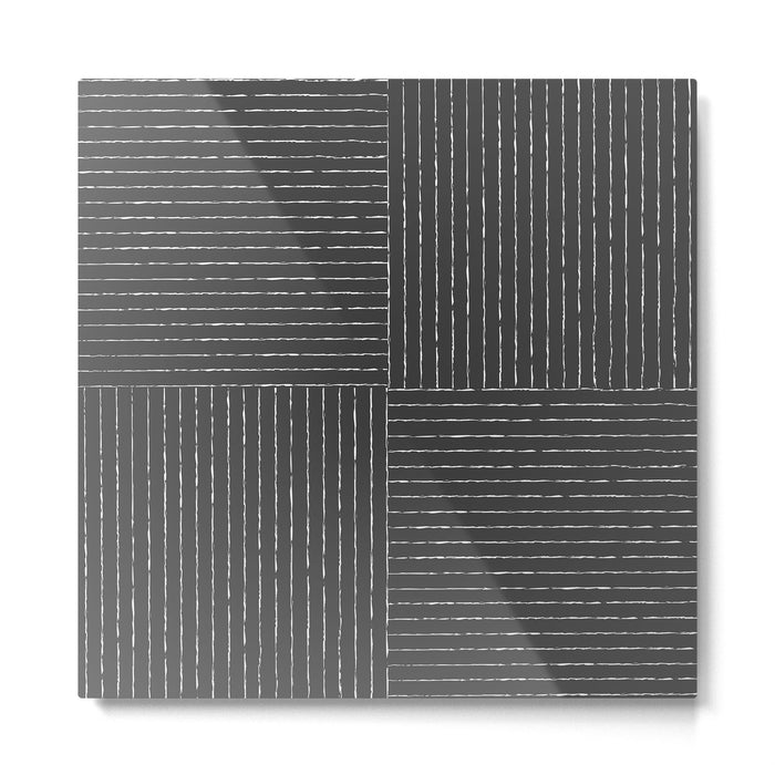 Lines III (Dark Gray) Metal Print Gallery Image 1