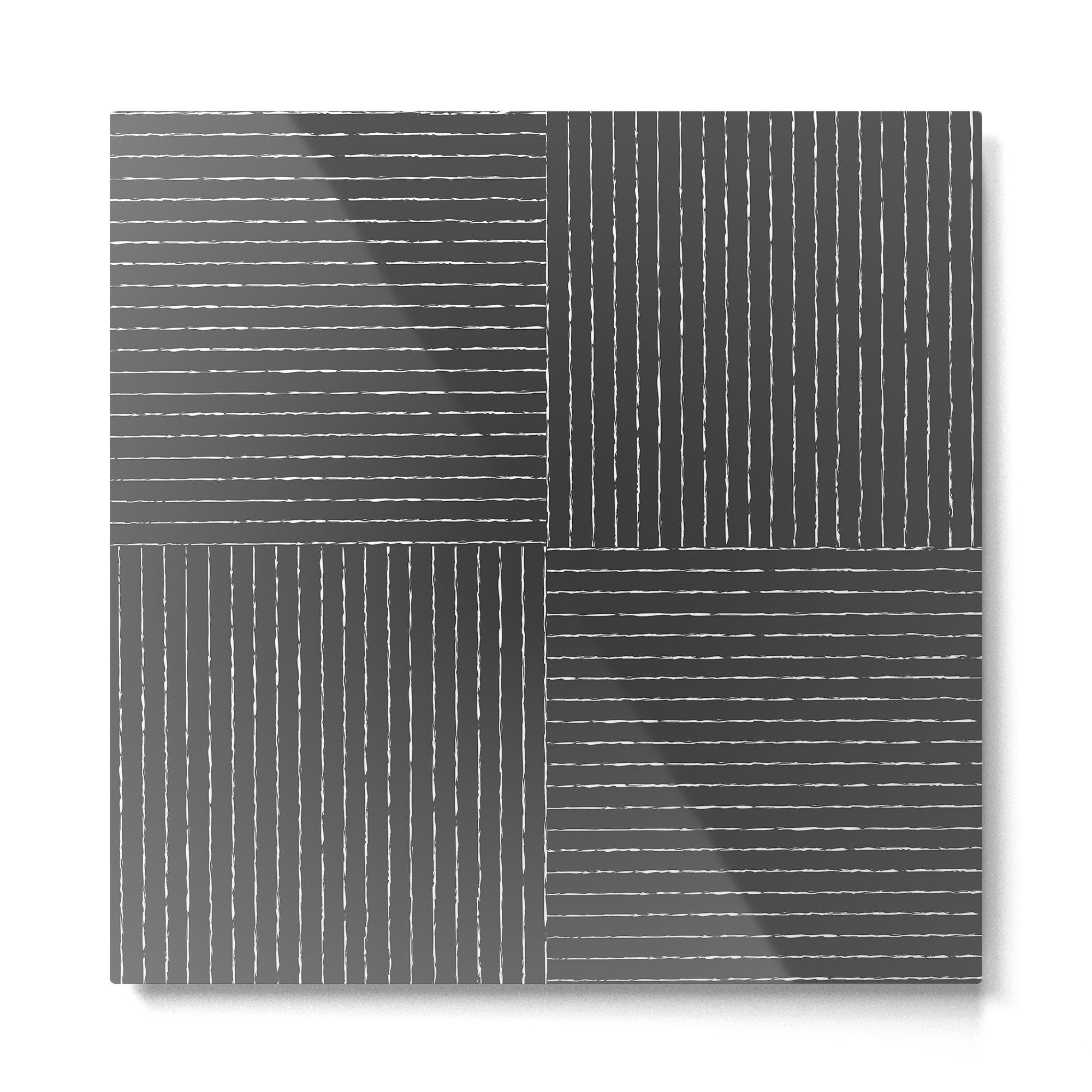Lines III (Dark Gray) Metal Print Gallery Image 2