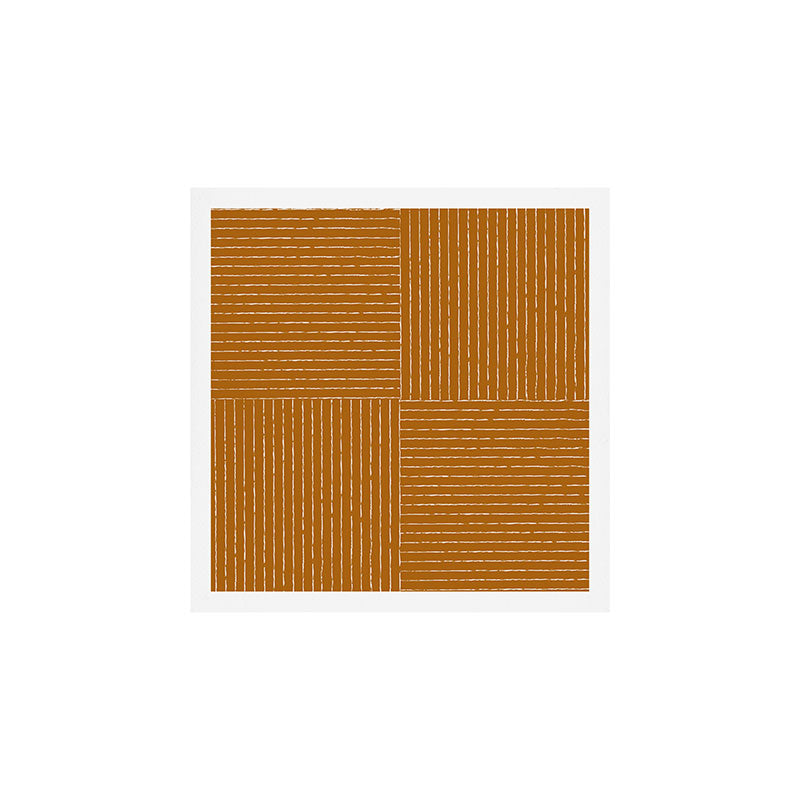 Lines III (Golden Brown) Art Print Gallery Image 1