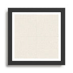 Lines III (Linen Gray) Framed Art Print Gallery Image 1