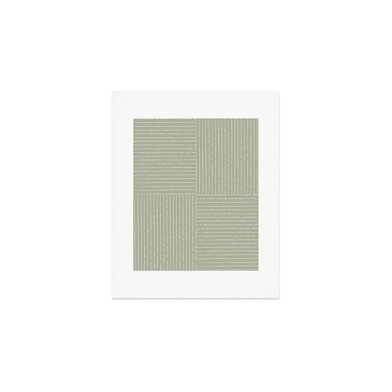 Lines III (Linen Sage) Art Print Gallery Image 1