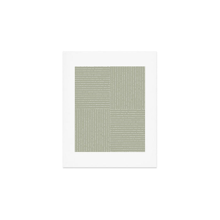 Lines III (Linen Sage) Art Print Gallery Image 1