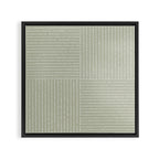 Lines III (Linen Sage) Framed Canvas Print Gallery Image 3