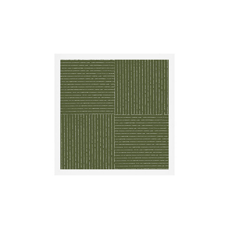 Lines III (Moss Green) Art Print Gallery Image 1