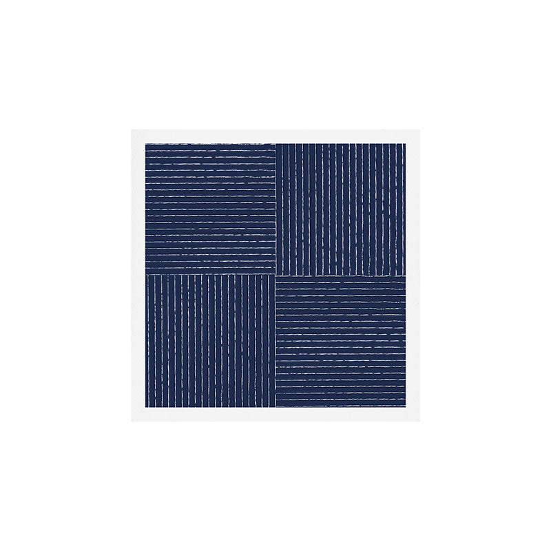 Lines III (Navy) Art Print Gallery Image 1