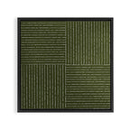 Lines III (Olive Green) Framed Canvas Print Gallery Image 3