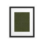 Lines III (Olive Green) Framed Art Print Gallery Image 4