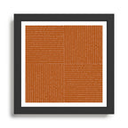 Lines III (Rust) Framed Art Print Gallery Image 1
