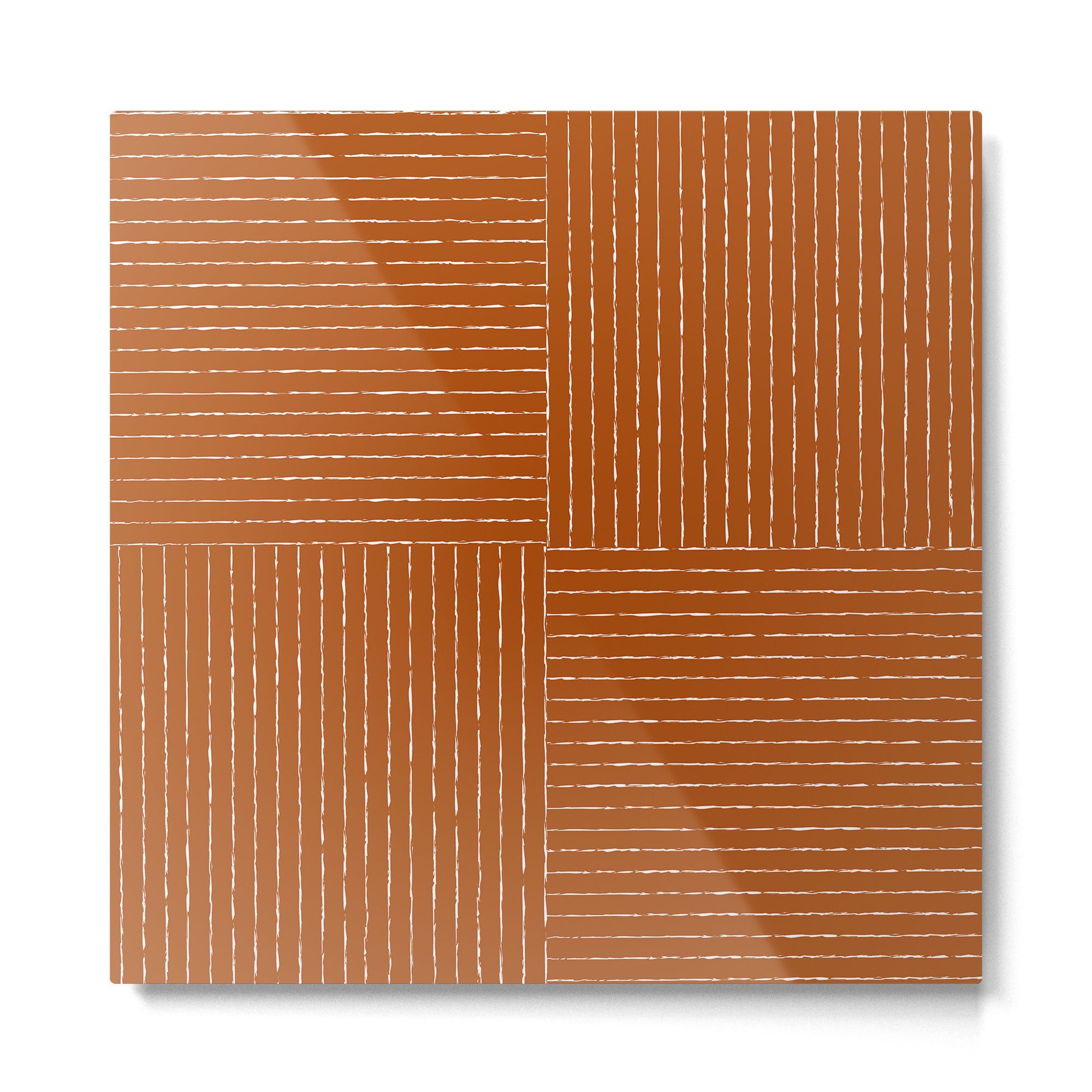 Lines III (Rust) Metal Print Gallery Image 2