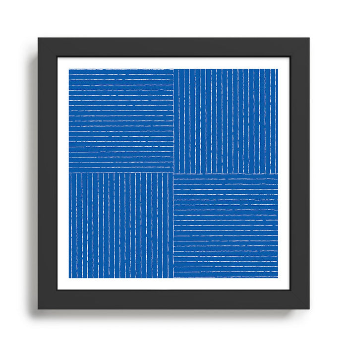 Lines III (Sapphire Blue) Framed Art Print Gallery Image 1