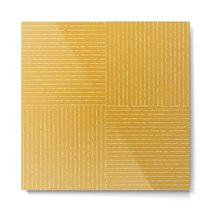 Lines III (Yellow) Metal Print Gallery Image 1