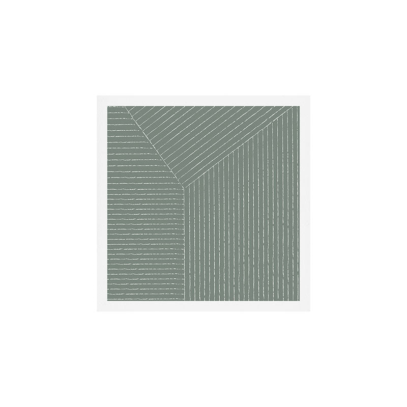 Lines (Linen Green) Art Print Gallery Image 1