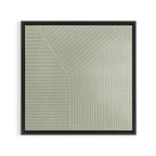 Lines (Linen Sage) Framed Canvas Print Gallery Image 3