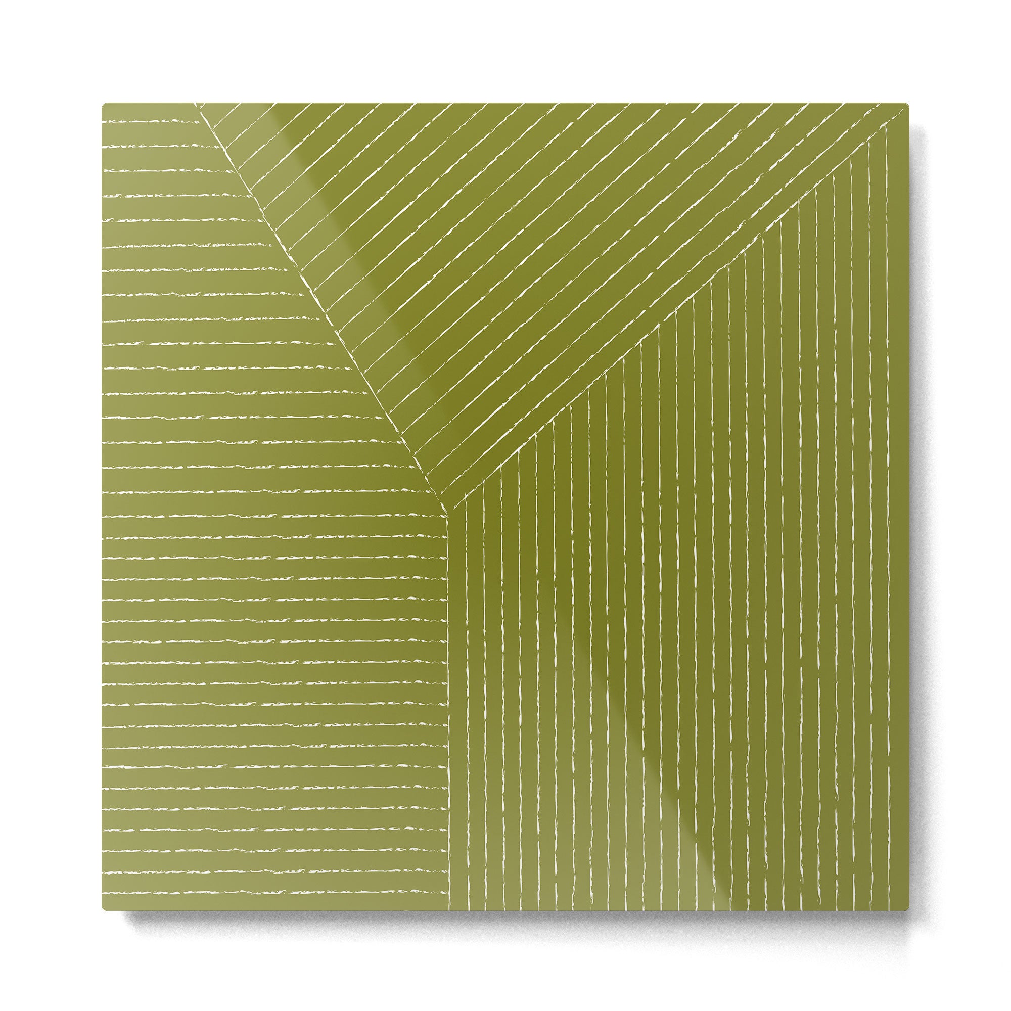 Lines (Matcha Green) Metal Print Gallery Image 2
