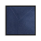 Lines (Navy) Framed Canvas Print Gallery Image 3