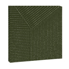 Lines (Olive Green) Canvas Print Gallery Image 3