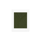 Lines (Olive Green) Art Print Gallery Image 1