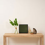 Lines (Olive Green) Framed Canvas Print Gallery Image 3