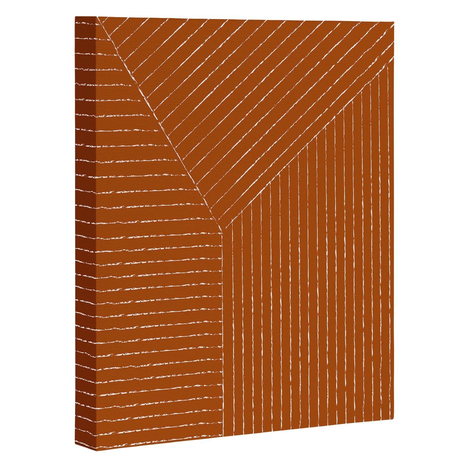 Lines (Rust) Canvas Print Gallery Image 3