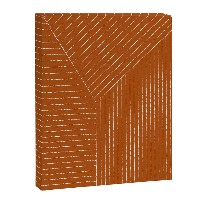 Lines (Rust) Canvas Print Gallery Image 1