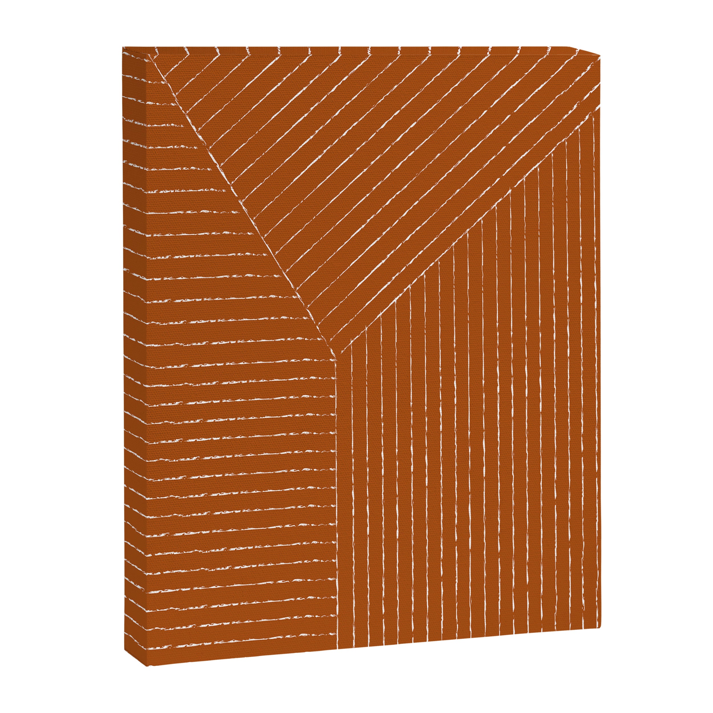 Lines (Rust) Canvas Print Gallery Image 8