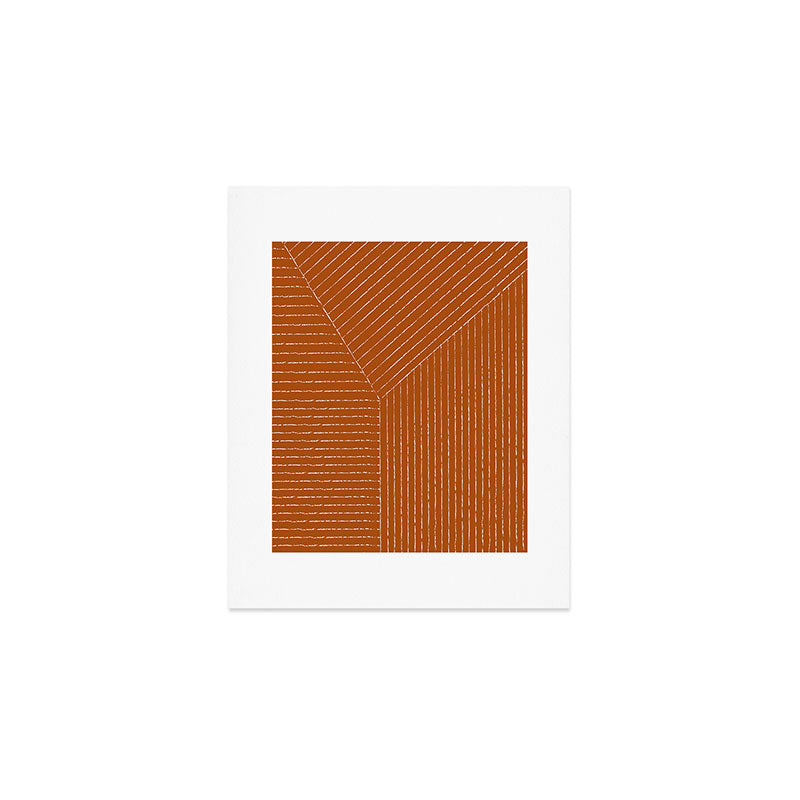 Lines (Rust) Art Print Gallery Image 1