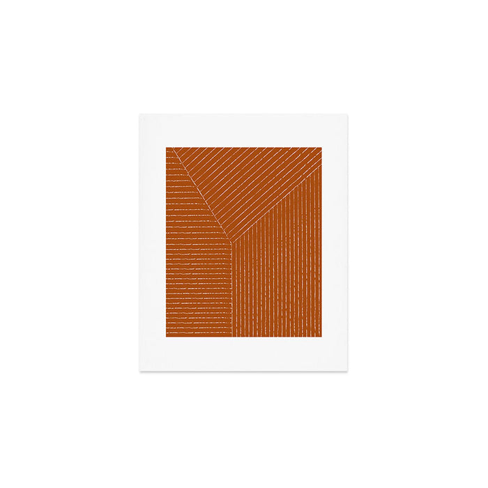 Lines (Rust) Art Print Gallery Image 1