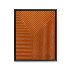 Lines (Rust) Framed Canvas Print Gallery Image 8
