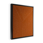 Lines (Rust) Framed Canvas Print Gallery Image 2