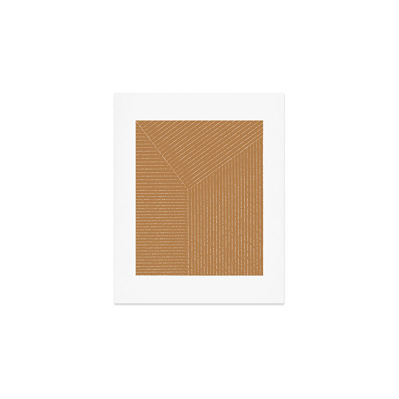 Lines (Tan) Art Print Gallery Image 1
