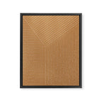 Lines (Tan) Framed Canvas Print Gallery Image 6