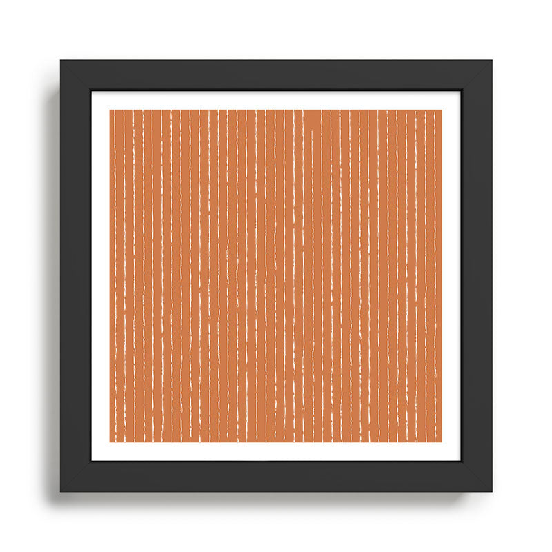 Lines (Terracotta) Framed Art Print Gallery Image 1