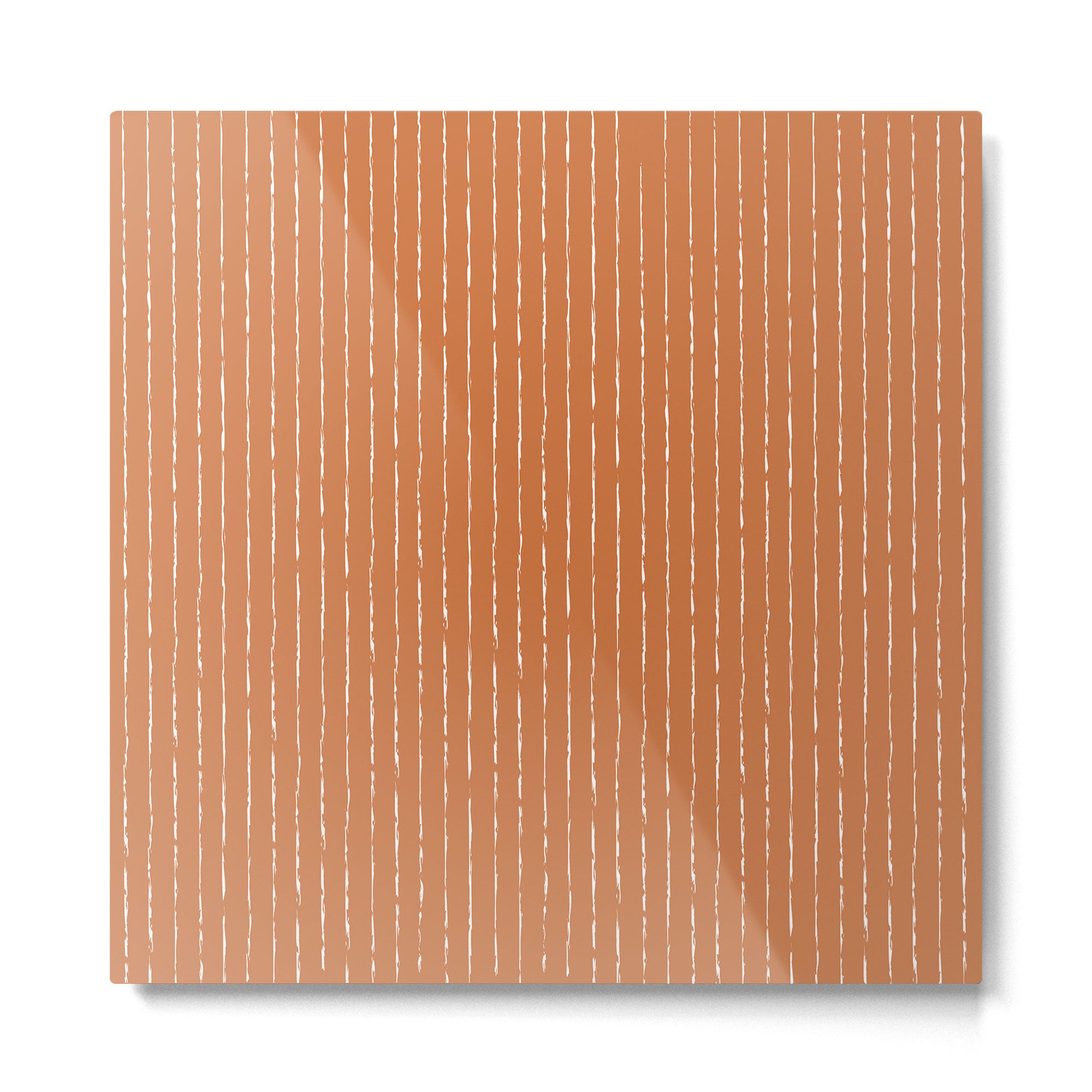Lines (Terracotta) Metal Print Gallery Image 2