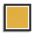 Lines (Mustard Yellow) Framed Art Print Gallery Image 1